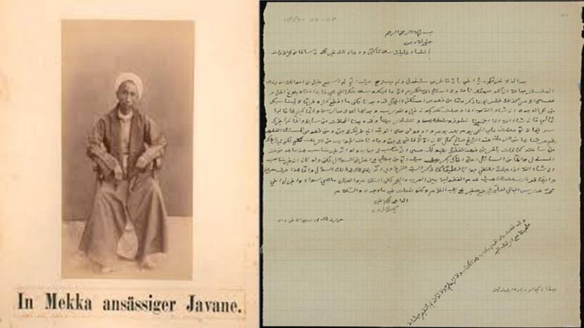 Raden Aboe Bakar Djajadiningrat dengan suratnya kepada Snouck Hurgronje saat pertama kali tiba di Makkah tahun 1884.
