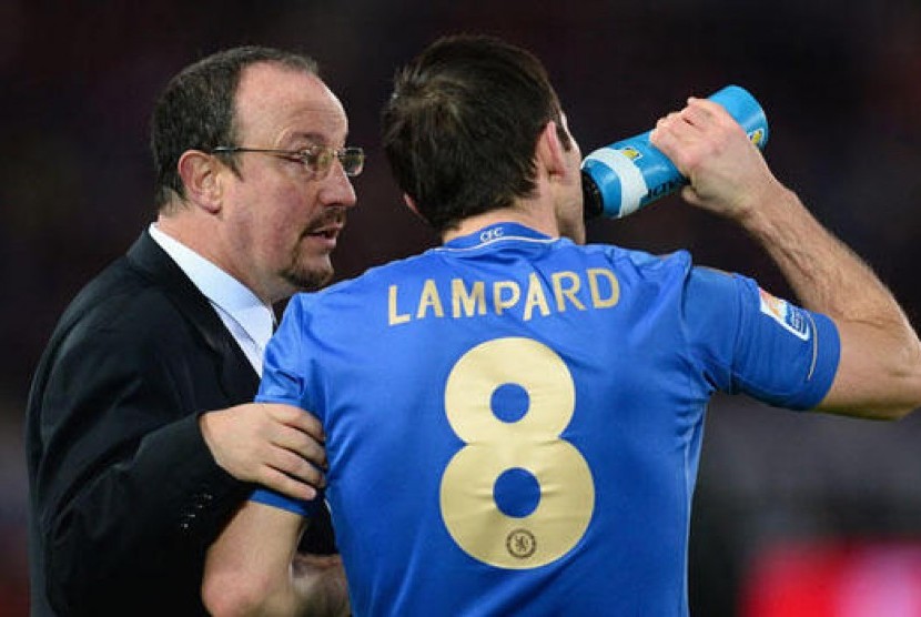 Rafa Benitez dan Frank Lampard.