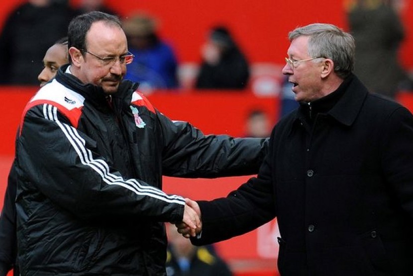 Rafa Benitez dan  Sir Alex Ferguson