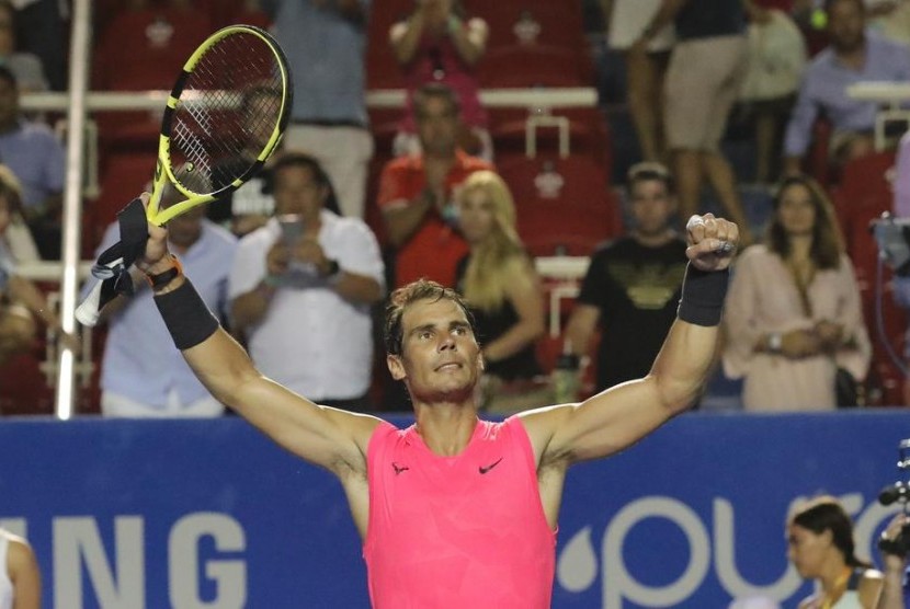 Rafael Nadal melaju ke semifinal Mexico Open.