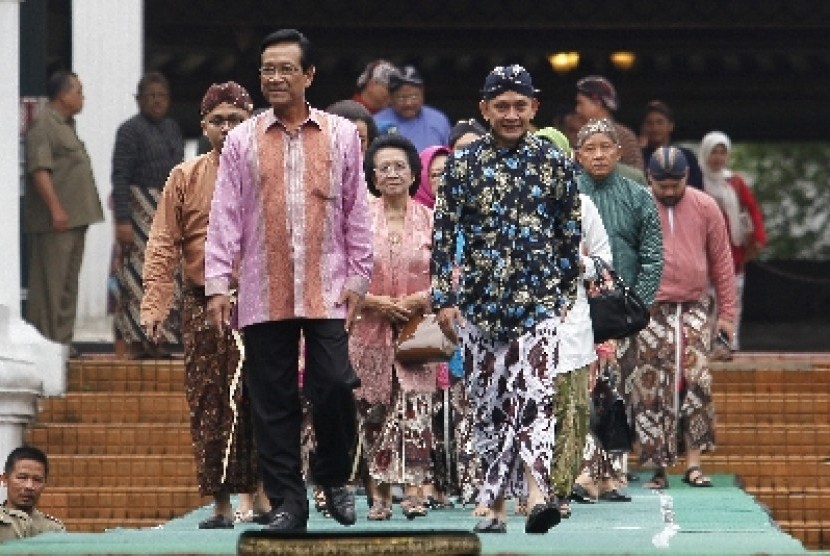Raja Keraton Yogyakarta, Sri Sultan Hamengkubuwono X di Pagelaran Keraton Yogyakarta, Sabtu (7/3).