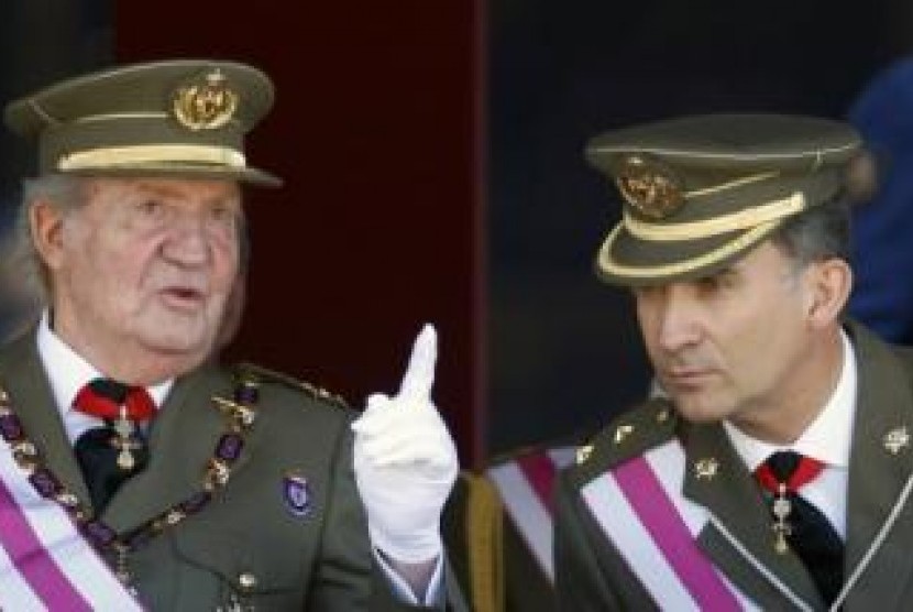 Raja Spanyol, Juan Carlos dan Pangeran Felipe