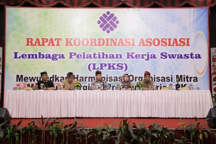 Rakor Asosiasi Lembaga Pelatihan Kerja Swasta (LPKS) yang diselenggarakan di Denpasar, Bali pada Selasa-Jumat (25-28/6/2019).  