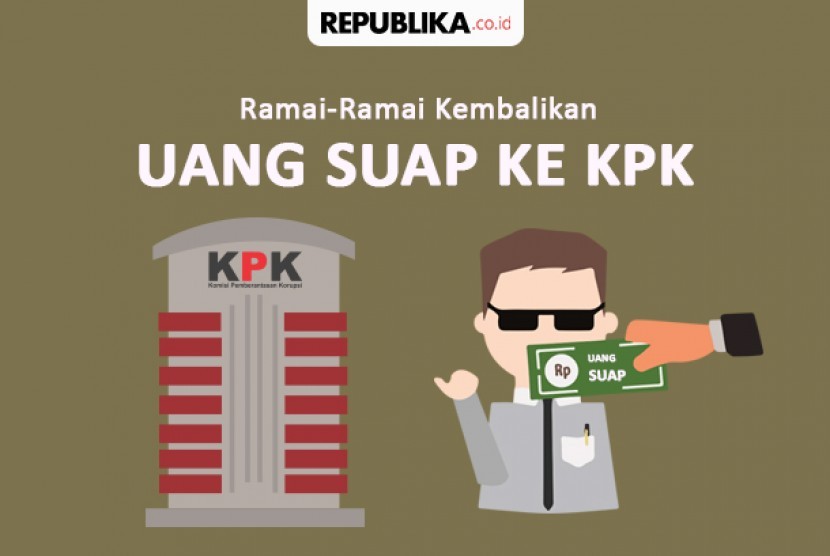 Ramai-ramai mengembalikan uang suap ke KPK.