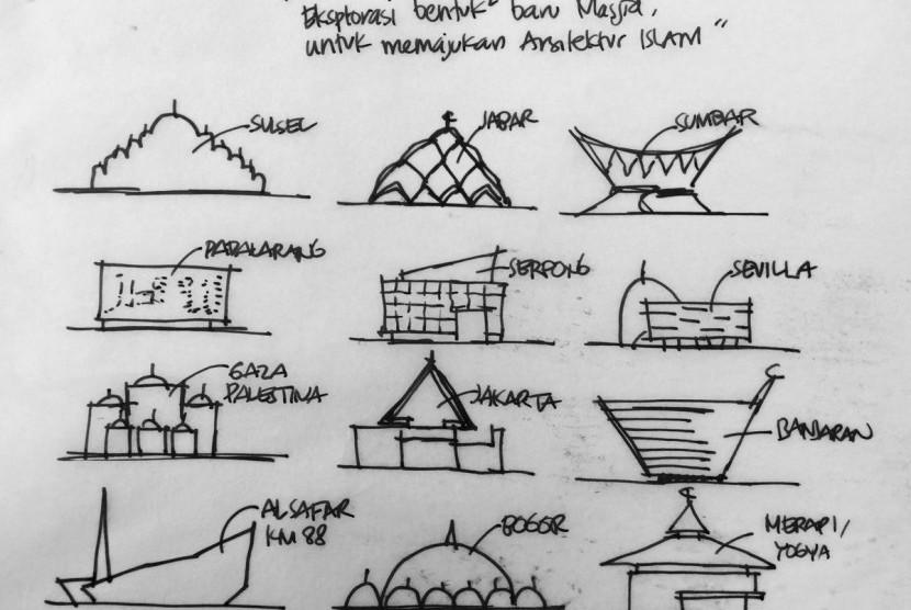 Pemkot Pangkalpinang Siapkan Desain Masjid Kubah Timah (ilustrasi).