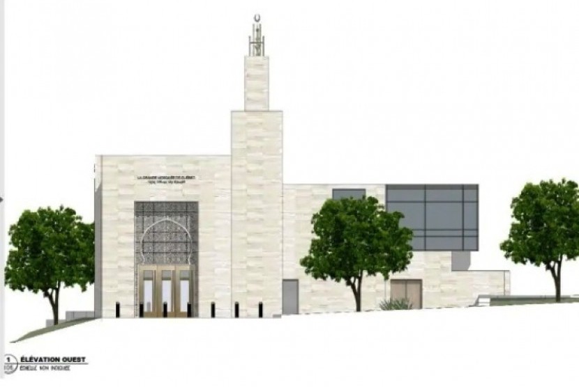 Masjid Kota Quebec Minta UU Pengendalian Senpi Diadopsi. Foto:  Rancangan gambar Masjid Quebec yang akan direnovasi.