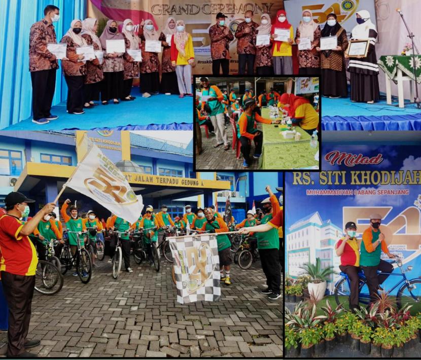 Rangkaian kegiatan Milad ke-54 RS Siti Khodijah Muhammadiyah Cabang Sepanjang.