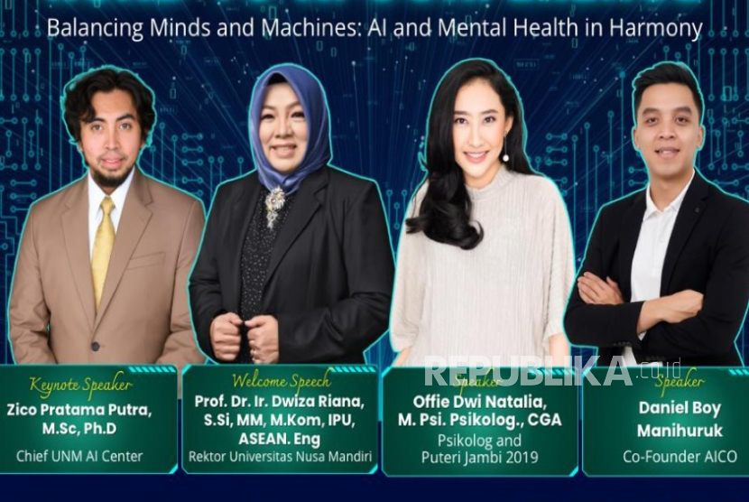 Rangkaian konferensi AI UNM dibuka dengan seminar bertajuk Unlock Beyond AI dengan keynote speech dari Chief UNM AI Center, Zico Pratama Putra.