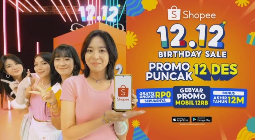 Rangkaian promo puncak Shopee 12.12 Birthday Sale yang menghadirkan berbagai penawaran.