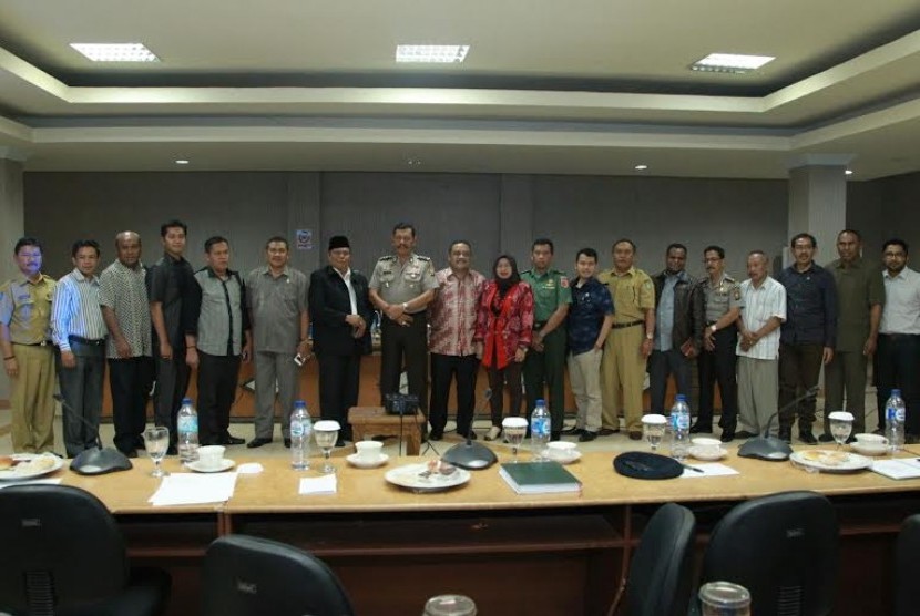 Rapat Kerja Komite I dengan Pemprov maluku Utara (Malut), di kantor Gubernur Malut pada hari Selasa (6/10).