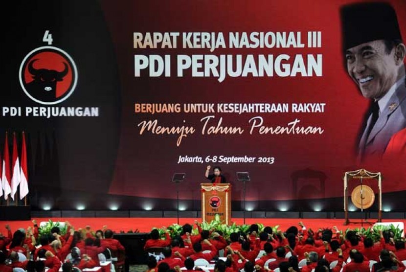  Rapat Kerja Nasional (Rakernas) III PDIP di Jakarta,Jumat (6/9).   