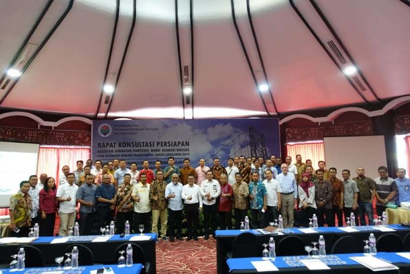Rapat Konsultasi Persiapan Kegaiatan Jembatan Gantung DAK Fisik Afirmatif Bidang Transportasi TA. 2019, Kamis (2/8).