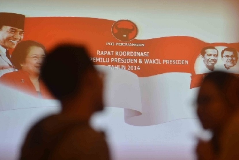 Rapat Koordinasi Nasional PDIP di Jakarta, Selasa (20/5). Rapat tersebut diantaranya membahas koordinasi persiapan pemilu presiden dan wakil presiden tahun 2014 pada 9 Juli mendatang.