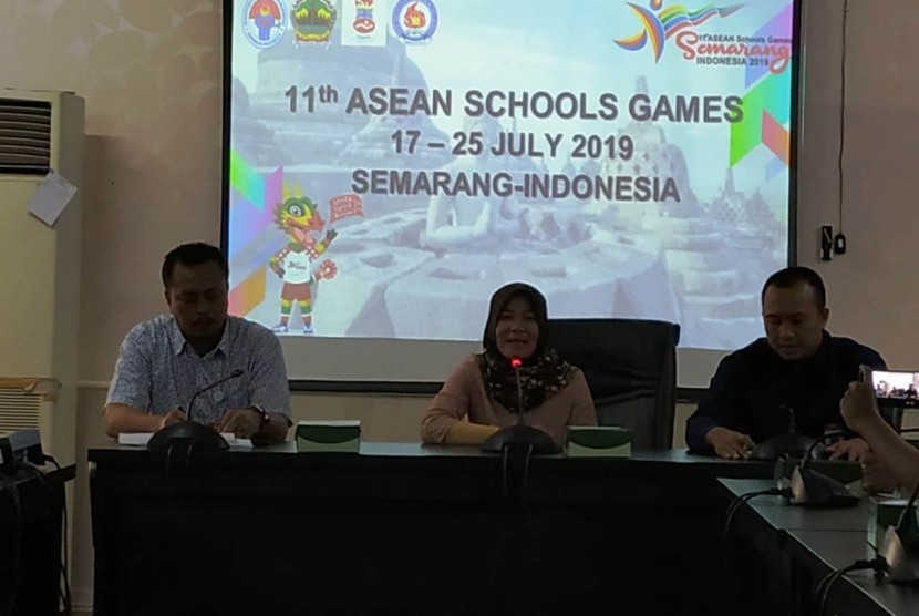 Rapat koordinasi pelatnas dan persiapan peliputan ASEAN Schools Games (ASG) 2019 di Jakarta, Rabu (3/7).