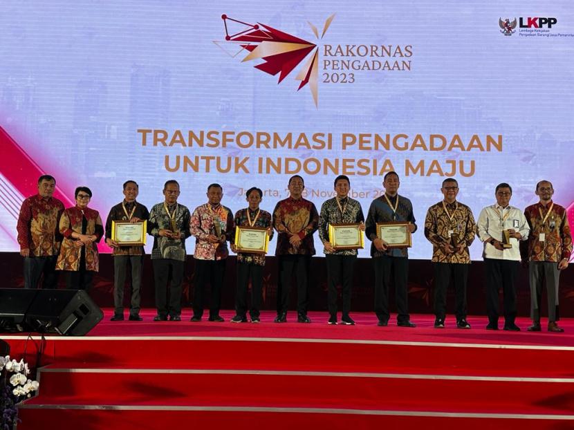 Rapat Koordinasi Pengadaan Barang dan Jasa 2023, dengan tema Transformasi Pengadaan untuk Indonesia Maju di Jakarta. 