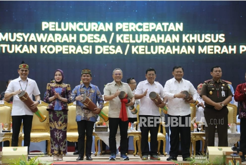 Rapat Koordinasi (Rakor) Penyelenggaraan Pemerintahan Desa Sekaligus Peluncuran dan Dialog Percepatan Musyawarah Desa/Kelurahan Khusus Pembentukan Koperasi Desa/Kelurahan Merah Putih. 