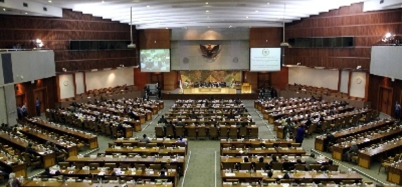Rapat Paripurna anggota dewan di gedung DPR, Jakarta.