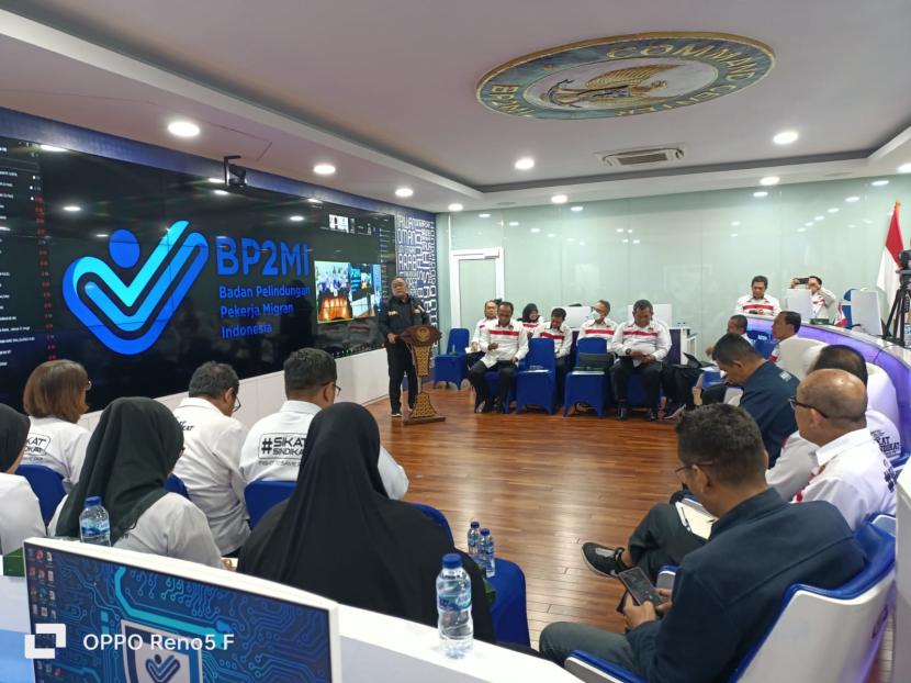 Rapat pimpinan Badan Pelindungan Pekerja Migran Indonesia (BP2MI).