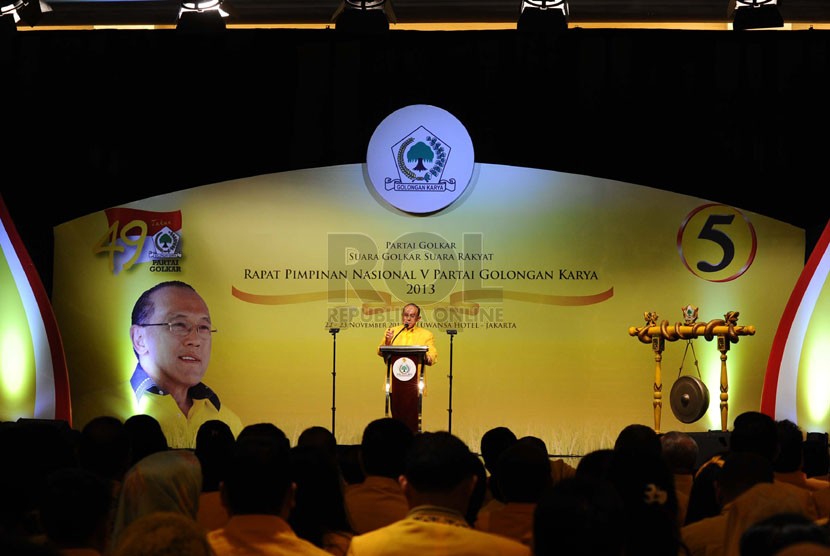 Rapat Pimpinan Nasional (Rapimas) V Partai Golkar di Jakarta, Jumat (22/11). 