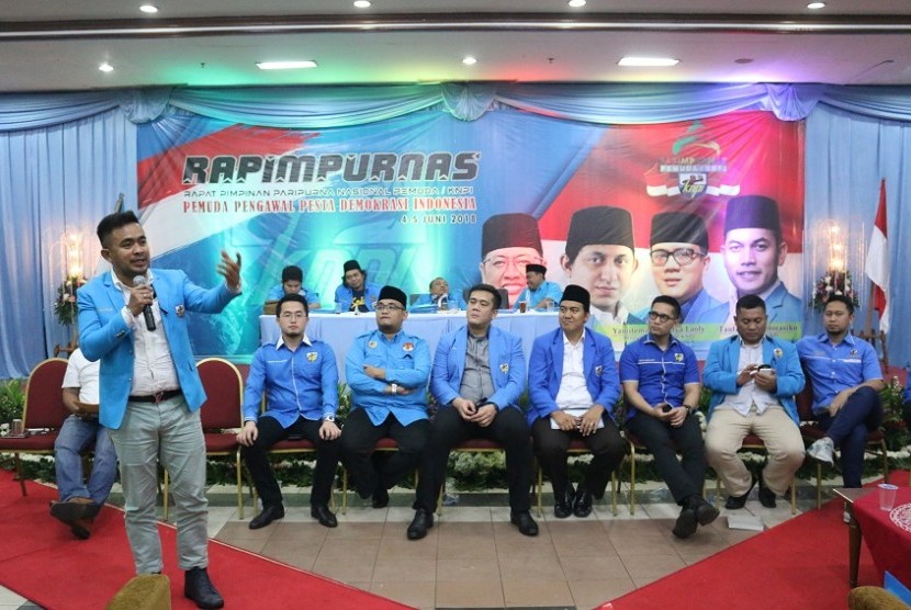 Rapat pimpinan paripurna nasional (Rapimpurnas) di Nyi Ageng Serang Building, Kuningan Jakarta Selatan, Senin, (4/6).