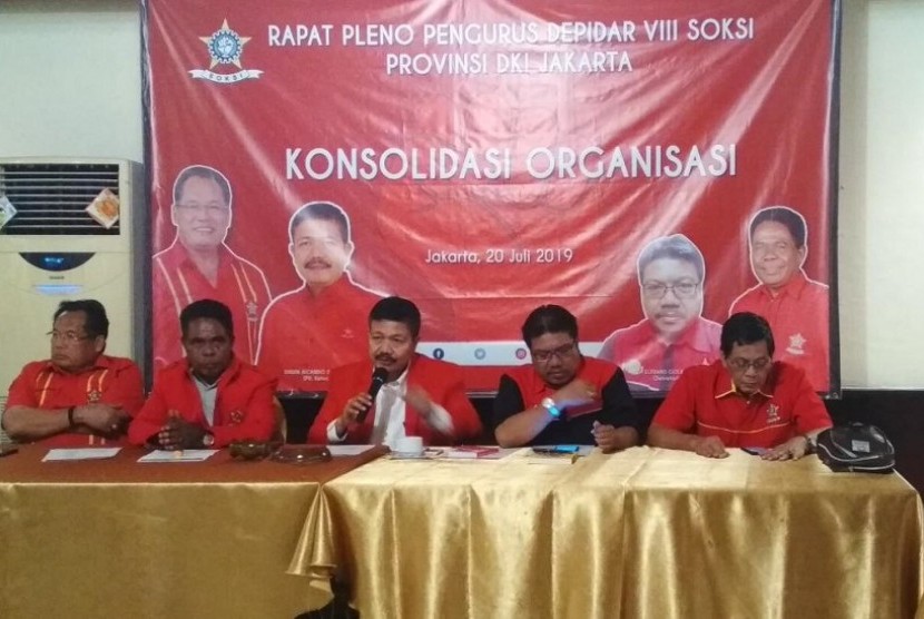 Rapat Pleno Diperluas Depidar SOKSI Jakarta, Sabtu (20/7).