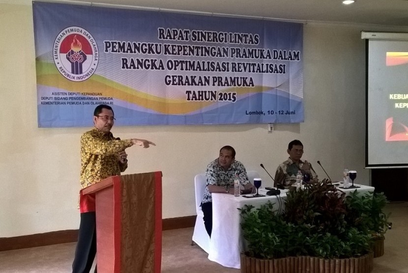 Rapat Sinergi Lintas Pemangku Kepentingan Pramuka Dalam Rangka Optimalisasi Revitalisasi Gerakan Pramuka Tahun 2015