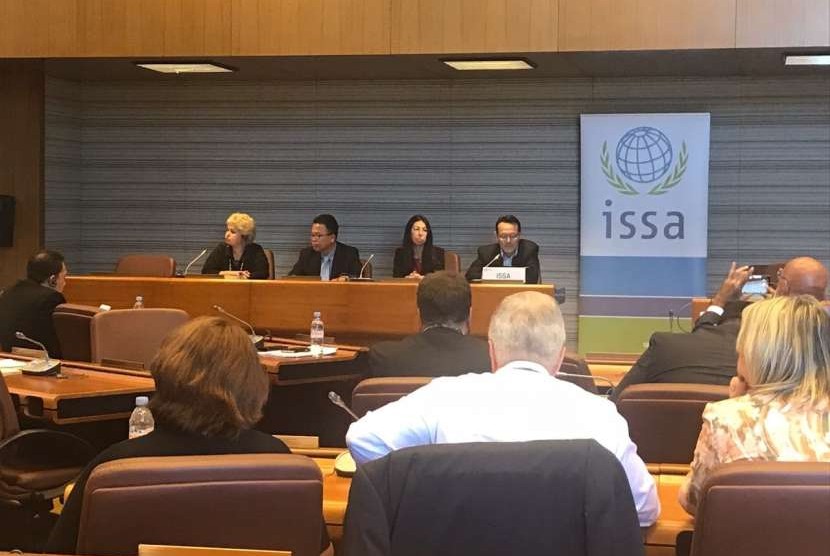 Rapat tahunan International Social Security Association (ISSA) di Jenewa, 27-28 Agustus 2018. 
