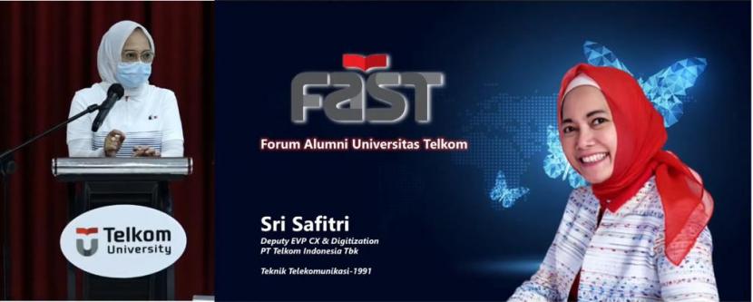 Presiden Forum Alumni Universitas Telkom (FAST), Sri Safitri.