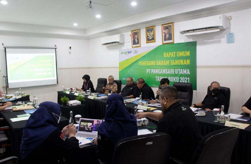 Rapat Umum Pemegang Saham (RUPS) PT Pangansari Utama (PSU), Senin (6/6), di Jakarta. 
