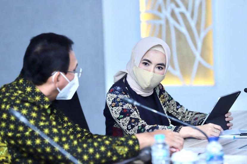 Rapat Umum Pemegang Saham (RUPS) Tahunan Tahun Buku 2021 PT Pertamina (Persero) dengan Kementerian BUMN, Jakarta, Rabu, (8/6/22).