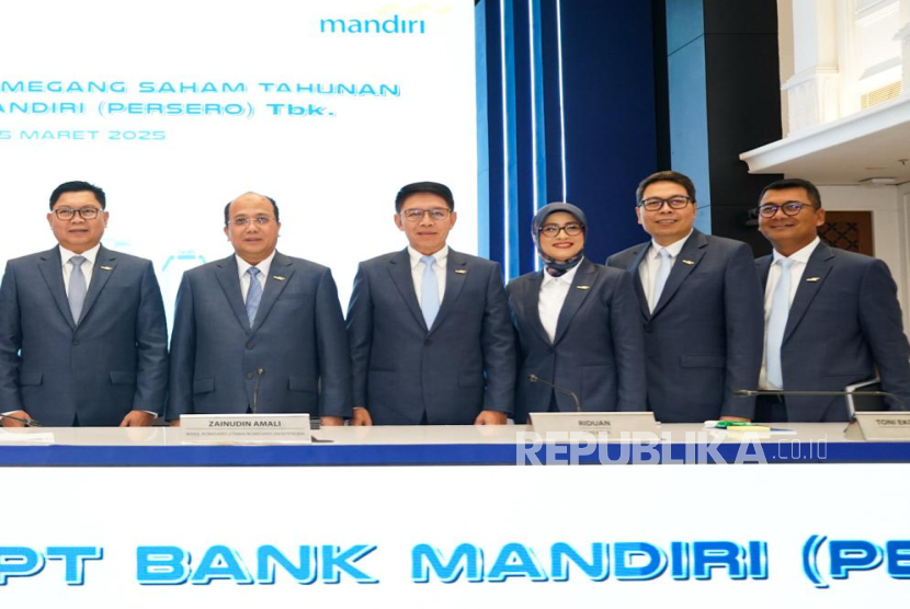 Rapat Umum Pemegang Saham Tahunan (RUPST) Bank Mandiri 2025 pada Selasa (25/3/2025).