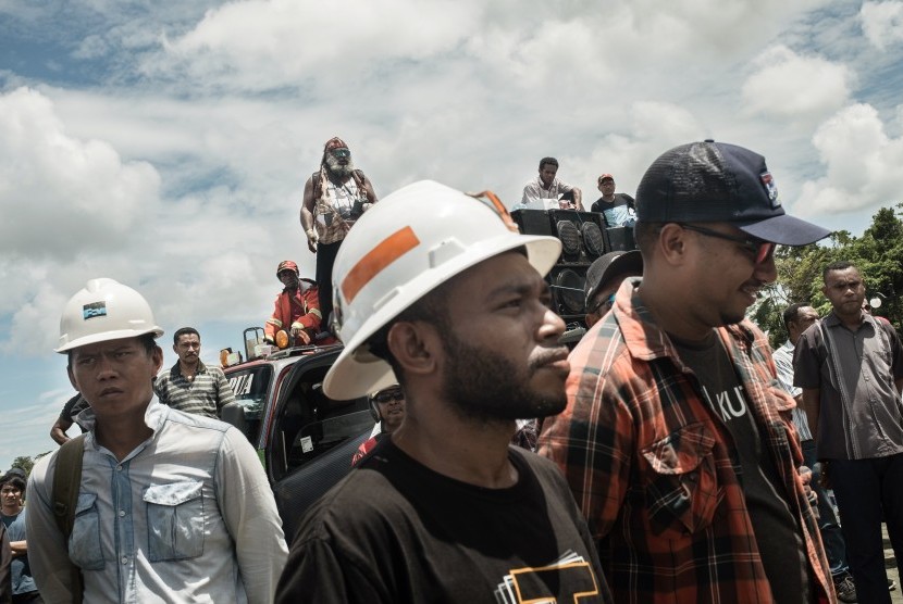 Karyawan PT Freeport Indonesia di Mimika, Papua pada 17 Februari 2017 (ilustrasi) 