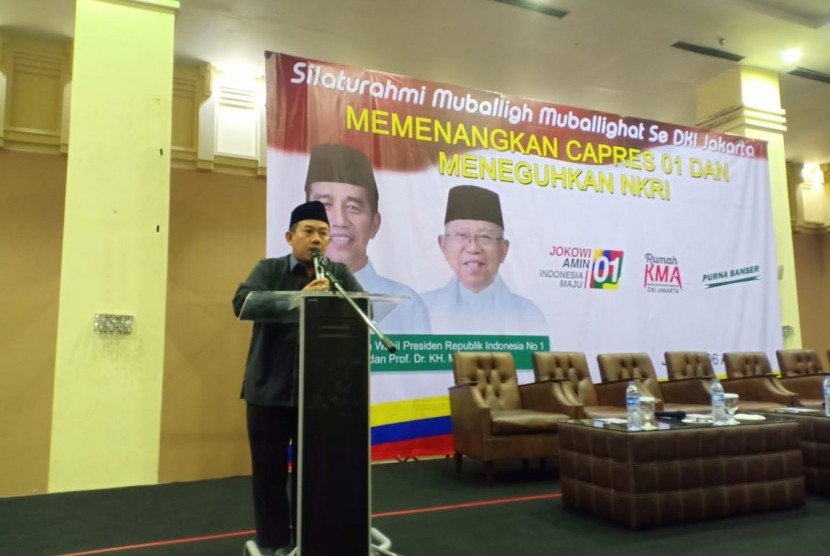 Ratusan Muballigh-Mubalighat Nahdlatul Ulama se-DKI Jakarta menggelar Silaturahmi Mubaligh-mubalighot se-DKI di Nam Hotel Kemayoran, Jakarta, Sabtu (6/4). 