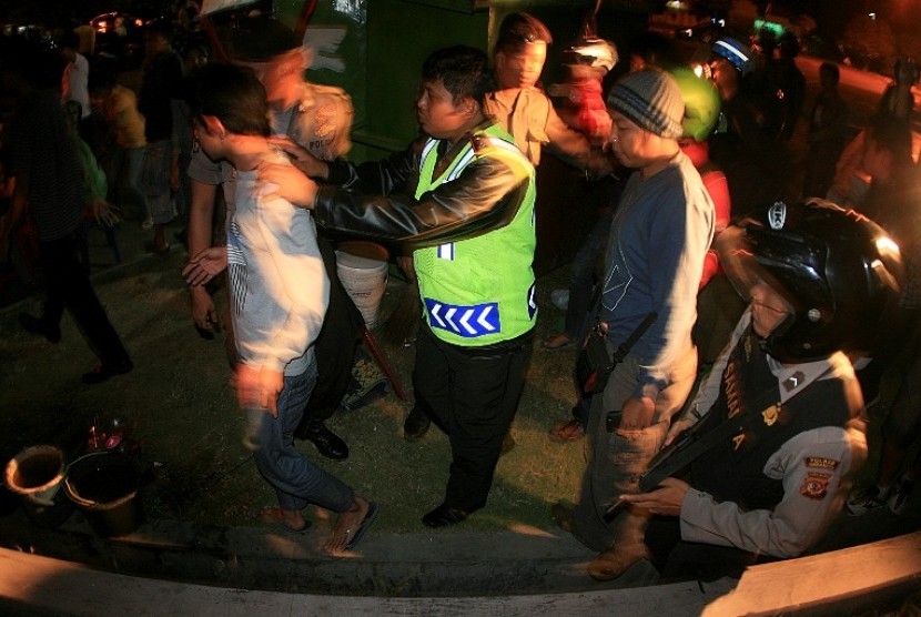 Geng motor ditangkap polisi (ilustrasi). Direktorat Samapta (Ditsamapta) Polda Lampung menangkap sembilan orang geng motor.