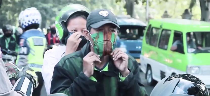 Razia masker di kota Bogor