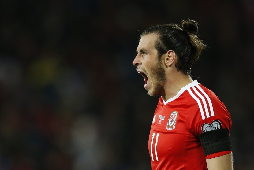 Kapten timnas Wales, Gareth Bale.