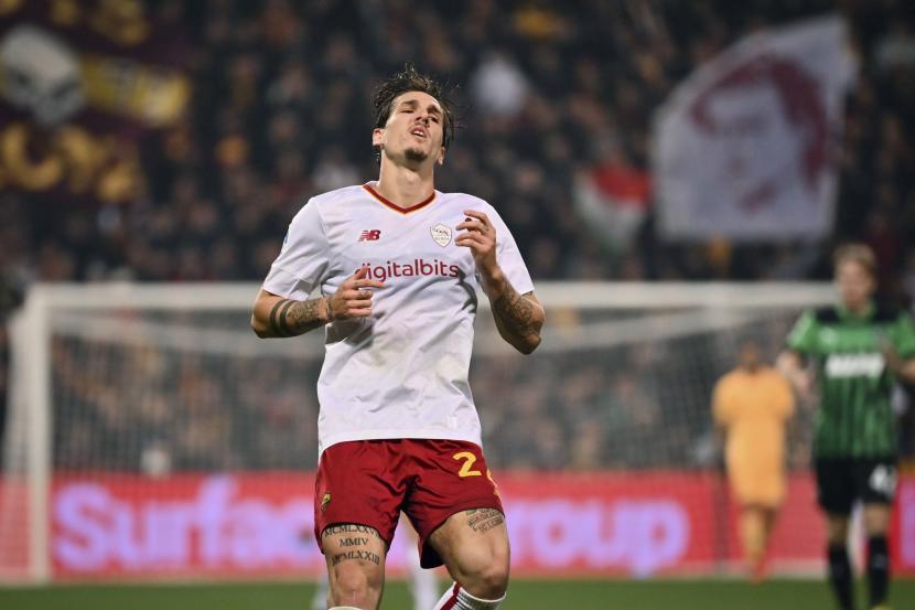 Nicolo Zaniolo, mantan gelandang AS Roma yang kini membela klub Turki Galatasaray.