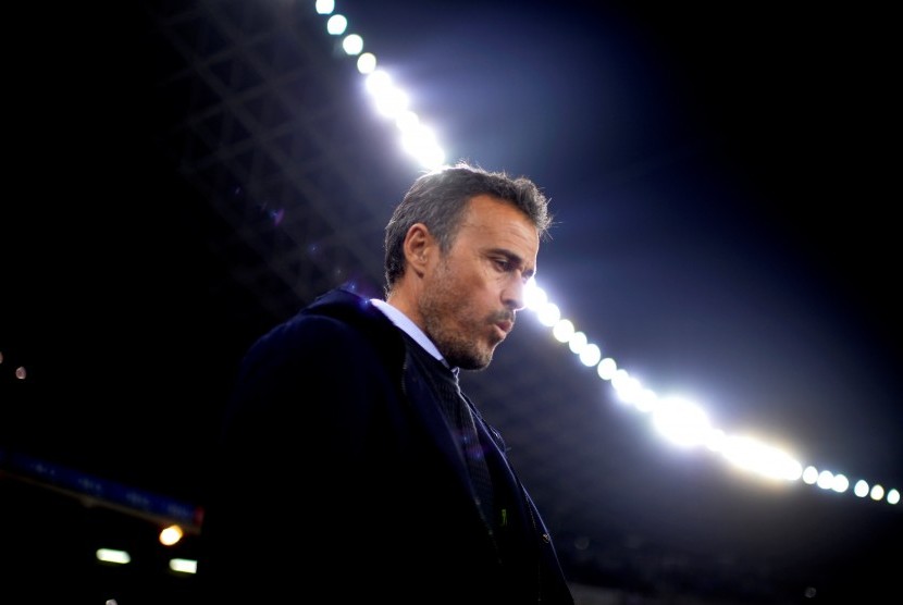 Pelatih Barcelona, Luis Enrique.