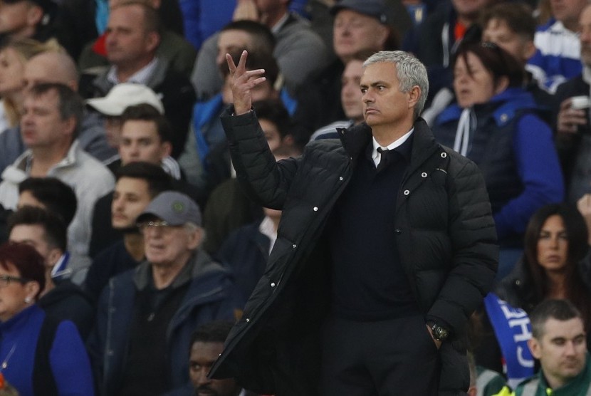 Pelatih Manchester United Jose Mourinho 