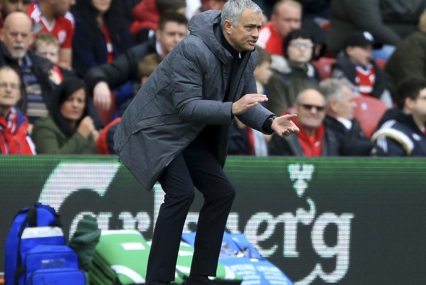 Pelatih Manchester United Jose Mourinho 