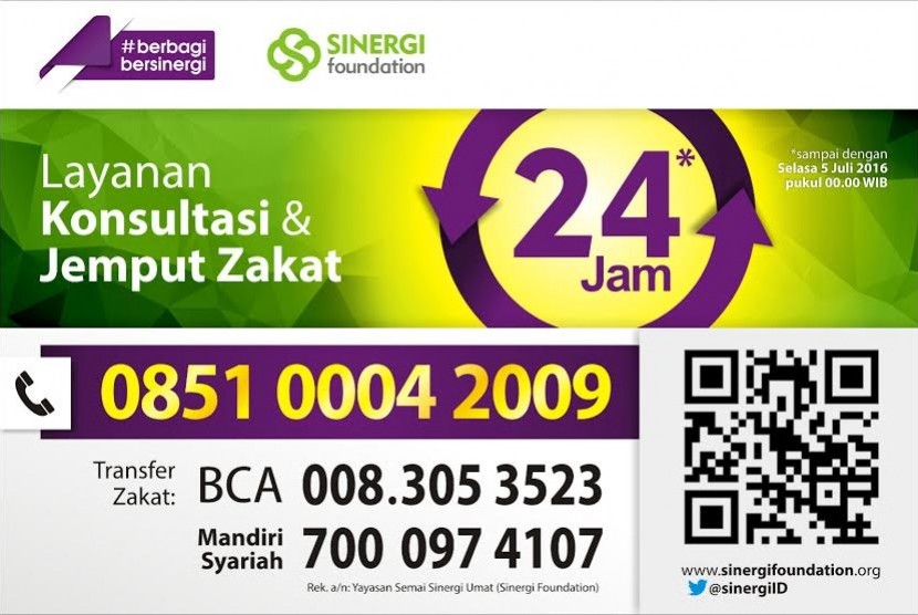 Rekening zakat sinergi foundation.