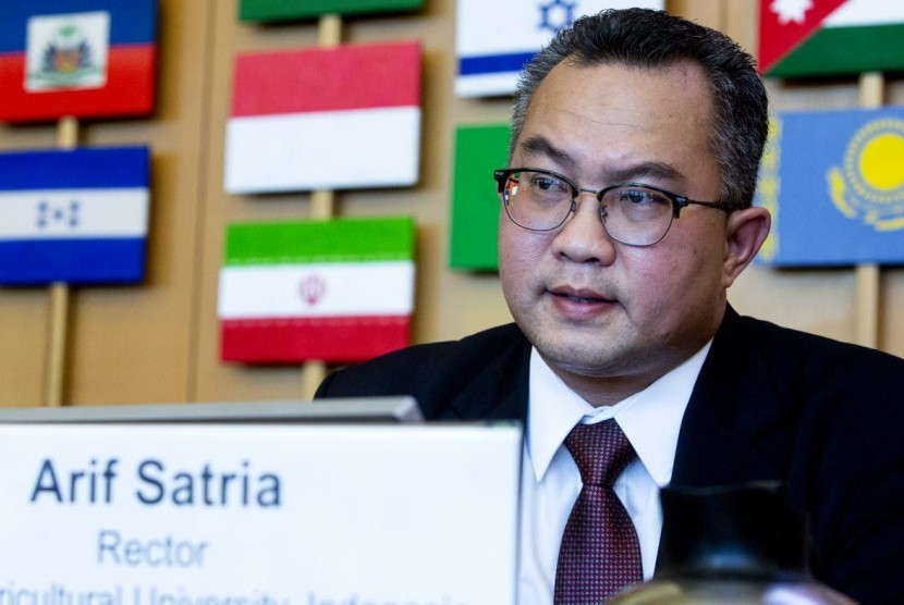 Rektor IPB Arif Satria.  
