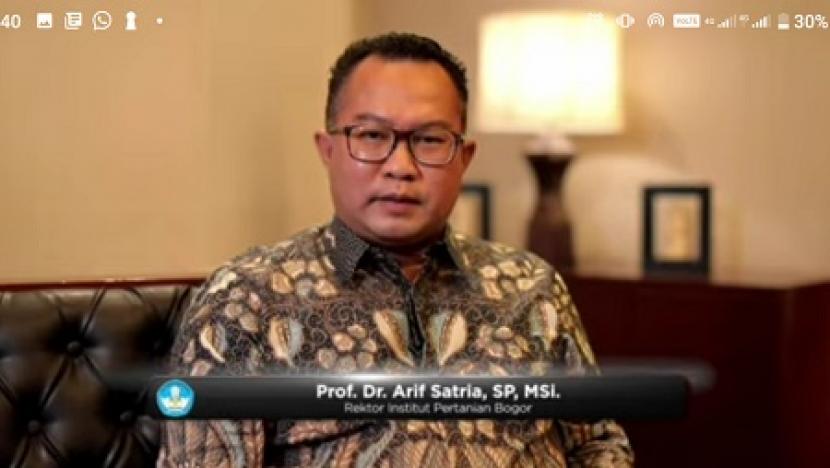 Rektor IPB Prof Dr Arif Satria.