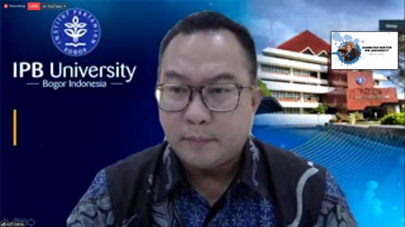 Rektor IPB University, Prof Dr Arif Satria.