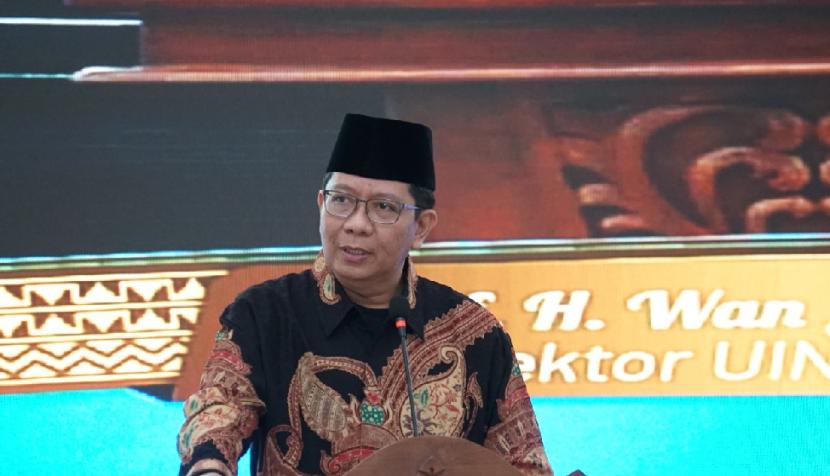 Rektor UIN Raden Intan Lampung Prof Wan Jamaluddin. Wan Jamaludin menjabat sebagai Ketua PWNU Lampung menggantikan Prof Mukri 