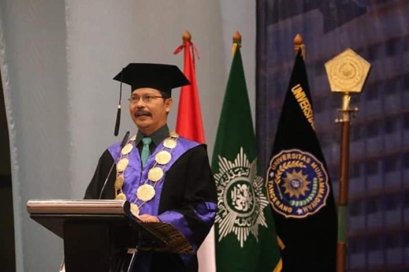 Rektor Universitas Muhammadiyah Tangerang (UMT), Dr Ahmad Amarullah alias Bang Uwoh.
