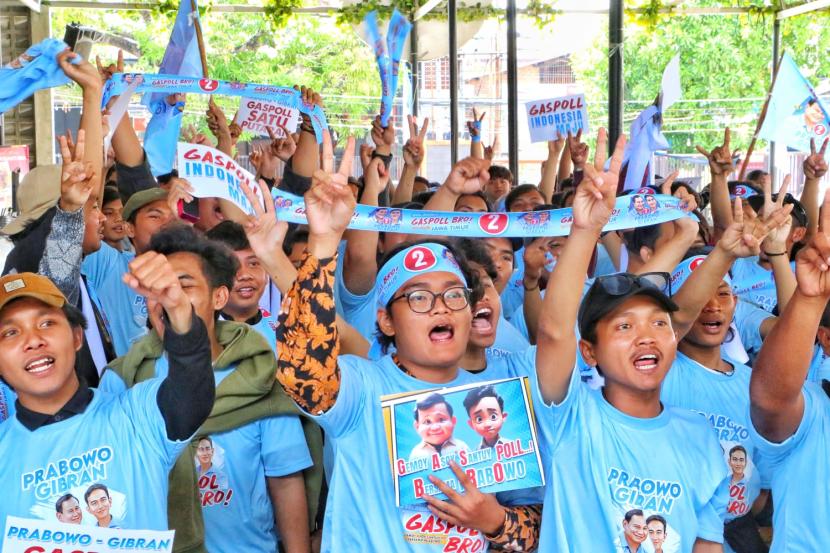 Relawan Gaspoll Bro Jatim untuk Pilpres 2024 mendukung Prabowo-Gibran.