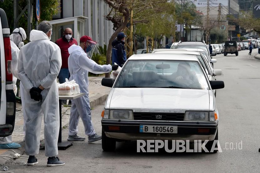 Pekerja asal Ethiopia telantar di jalanan Lebanon dampak Covid-19. Pemandangan di salah satu sudut Lebanon.