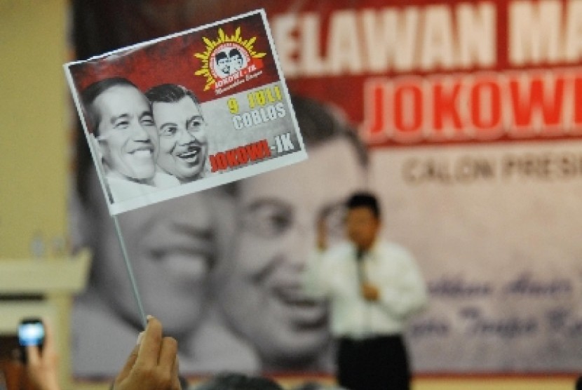 Relawan pendukung Joko Widodo-Jusuf Kalla (Jokowi-JK)