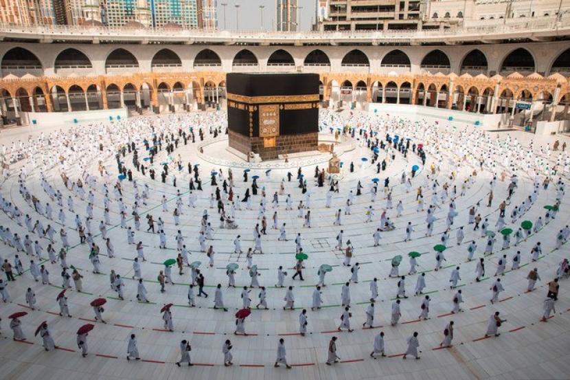 Regulasi terbaru Arab Saudi memungkinkan investasi aset. Suasana Masjidil Haram Makkah  